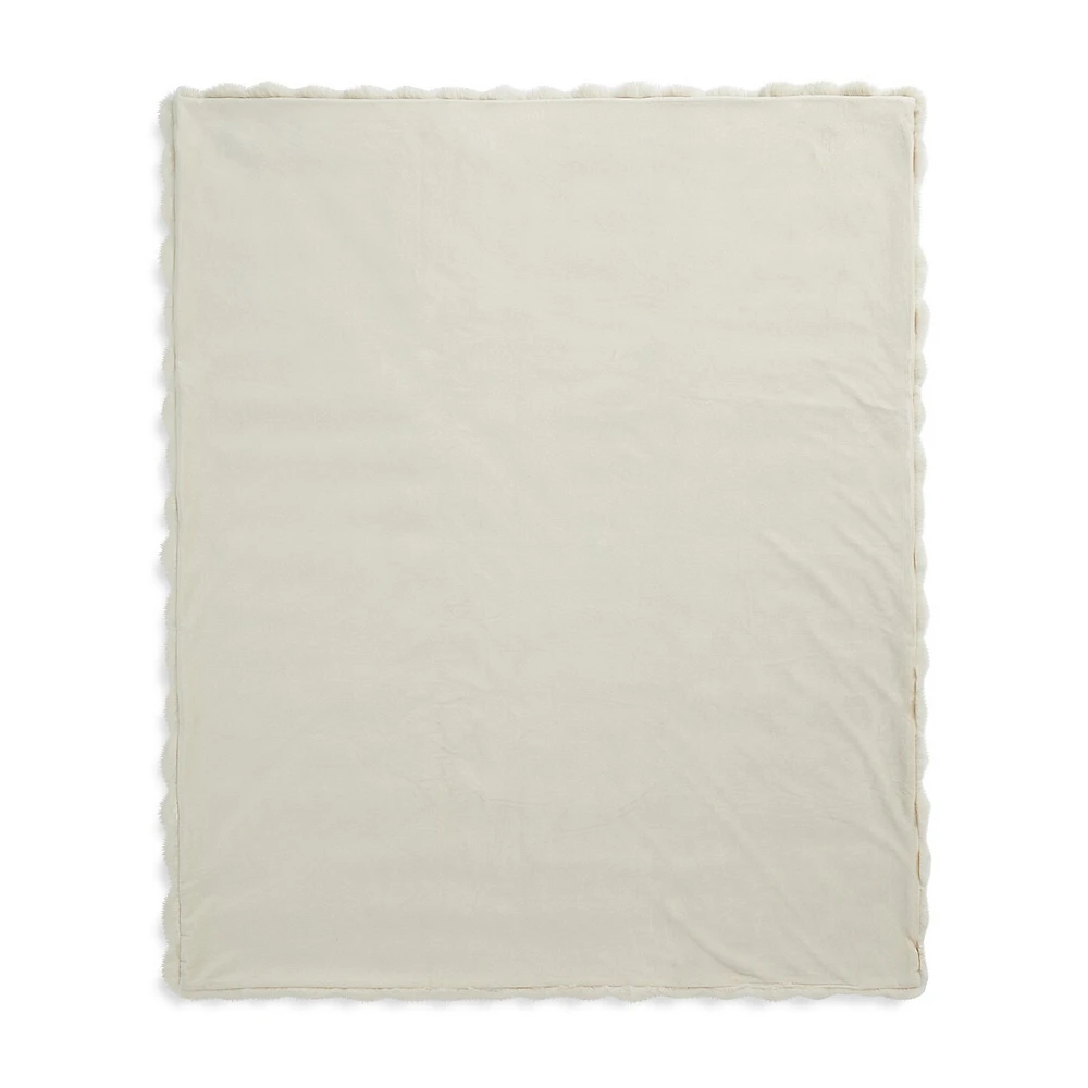 Bubbly Faux Fur Throw