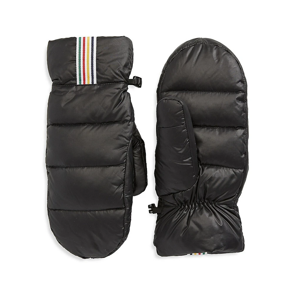 Women's Multistripe Down Puffer Mittens