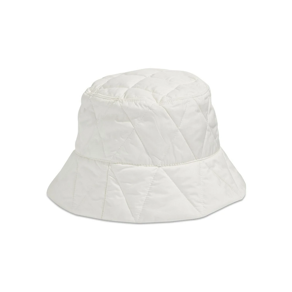 Multistripe Puffer Bucket Hat