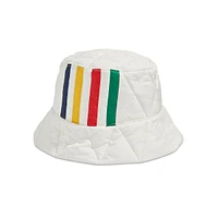 Multistripe Puffer Bucket Hat