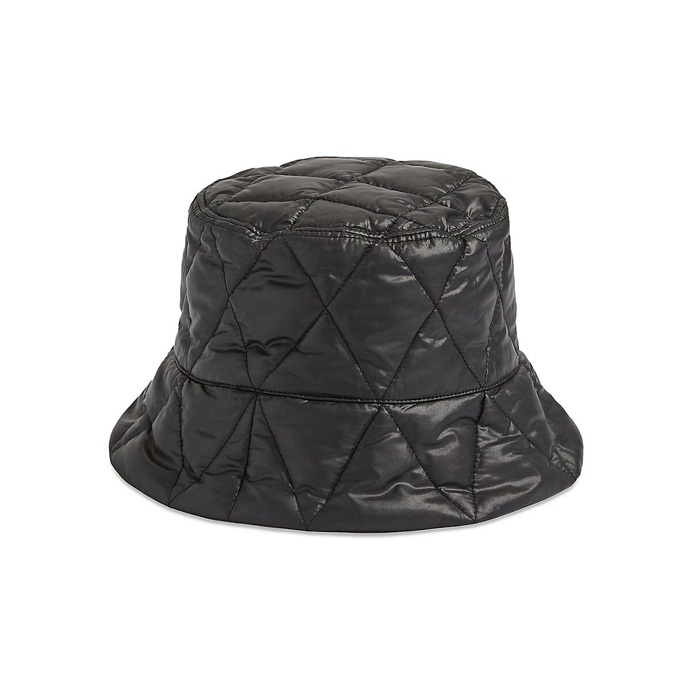 Multistripe Puffer Bucket Hat