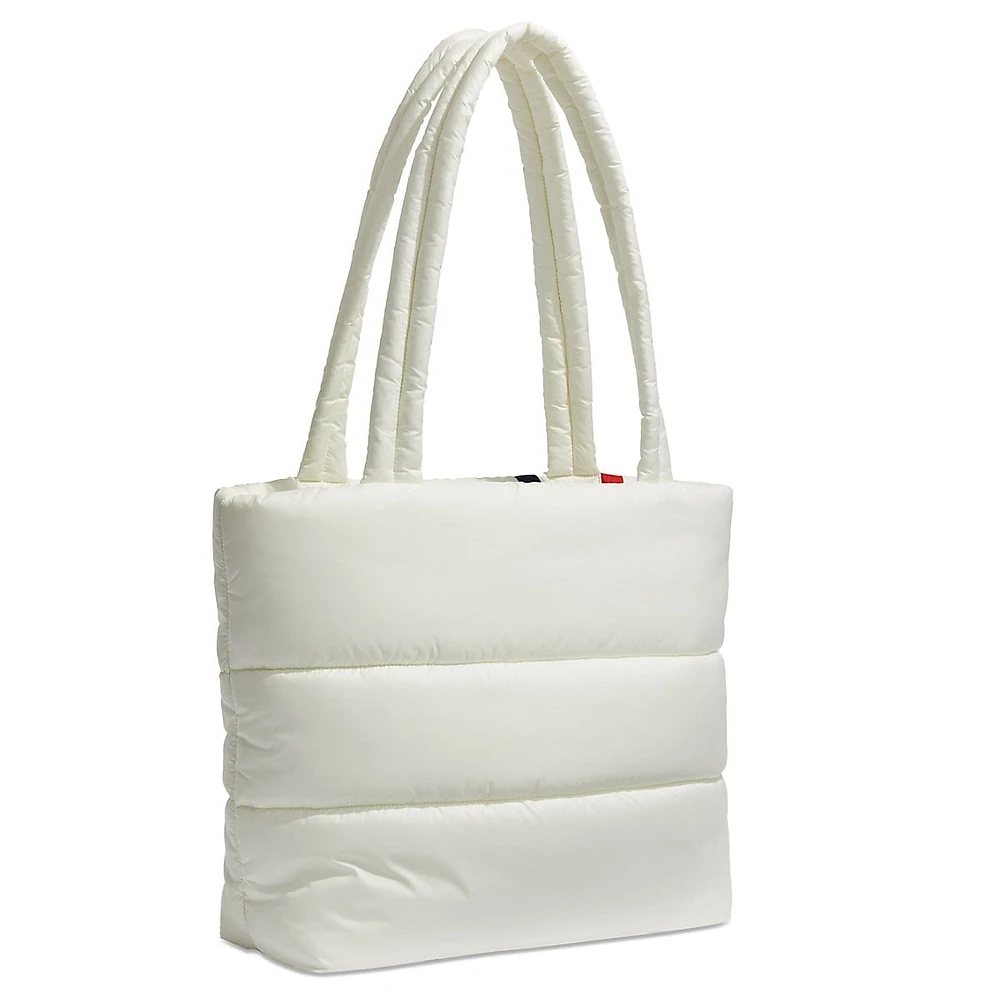 Multistripe Puffer Tote