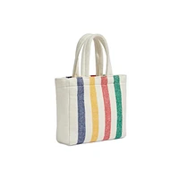 Multistripe Mini Tote