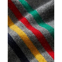 Multstripe Cashmere Raglan-Sleeve Sweater