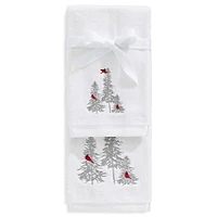 Holiday Embroiderd 2-Piece Giftable Towel Set