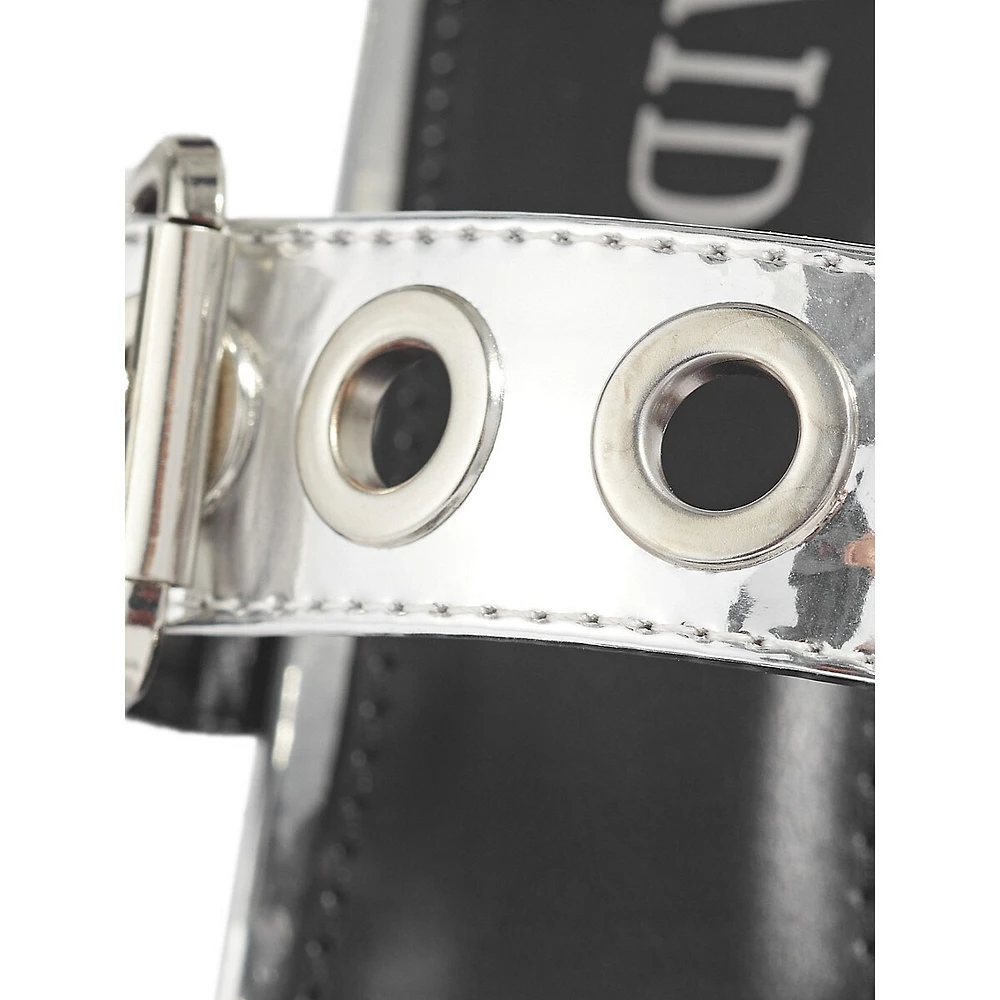 Krushh Point-Toe Grommet Slide Sandals