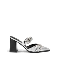 Krushh Point-Toe Grommet Slide Sandals