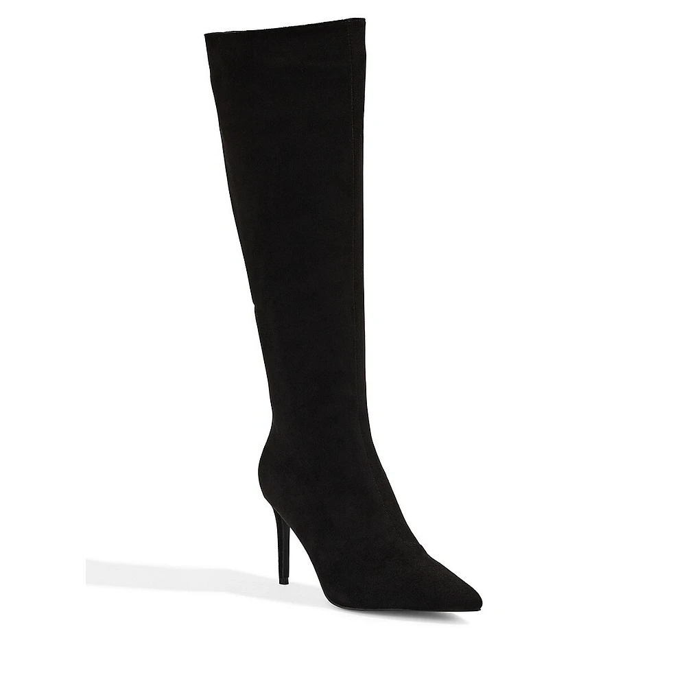 Cremella Tall Pointy Microfibre Boots