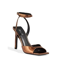 Cobie Ankle-Wrap Peep-Toe Stilleto Sandals