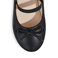 Kid's Daze Bow-Detail Mary-Jane Ballerina Flats