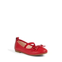 Kid's Daze Bow-Detail Mary-Jane Ballerina Flats