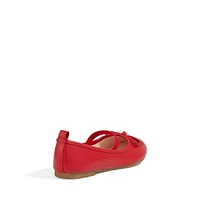 Kid's Daze Bow-Detail Mary-Jane Ballerina Flats