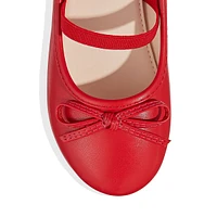 Kid's Daze Bow-Detail Mary-Jane Ballerina Flats