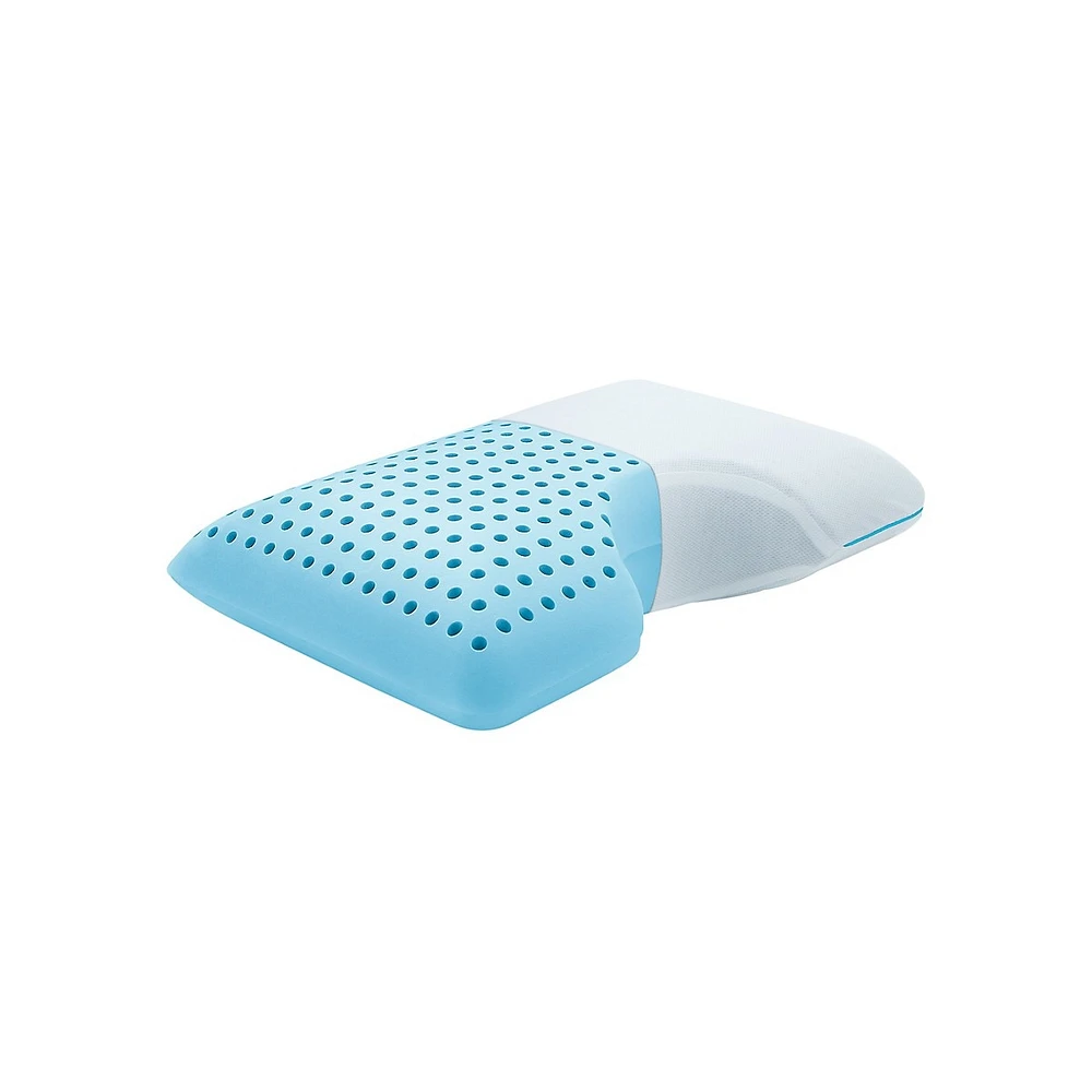 Cooling Gel-Infused Cut Out Side Sleeper Memory Foam Pillow