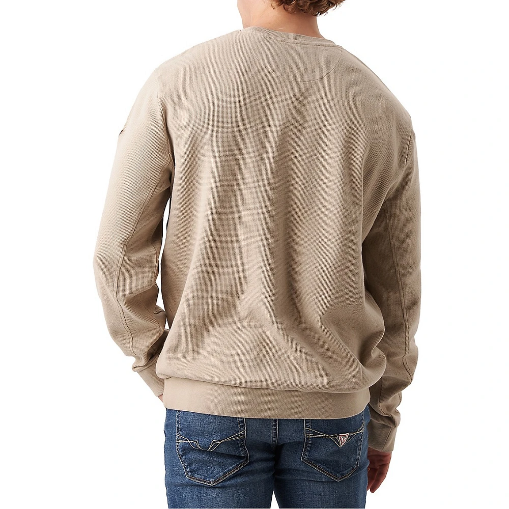 Triangle Rubio Waffle-Knit Sweatshirt