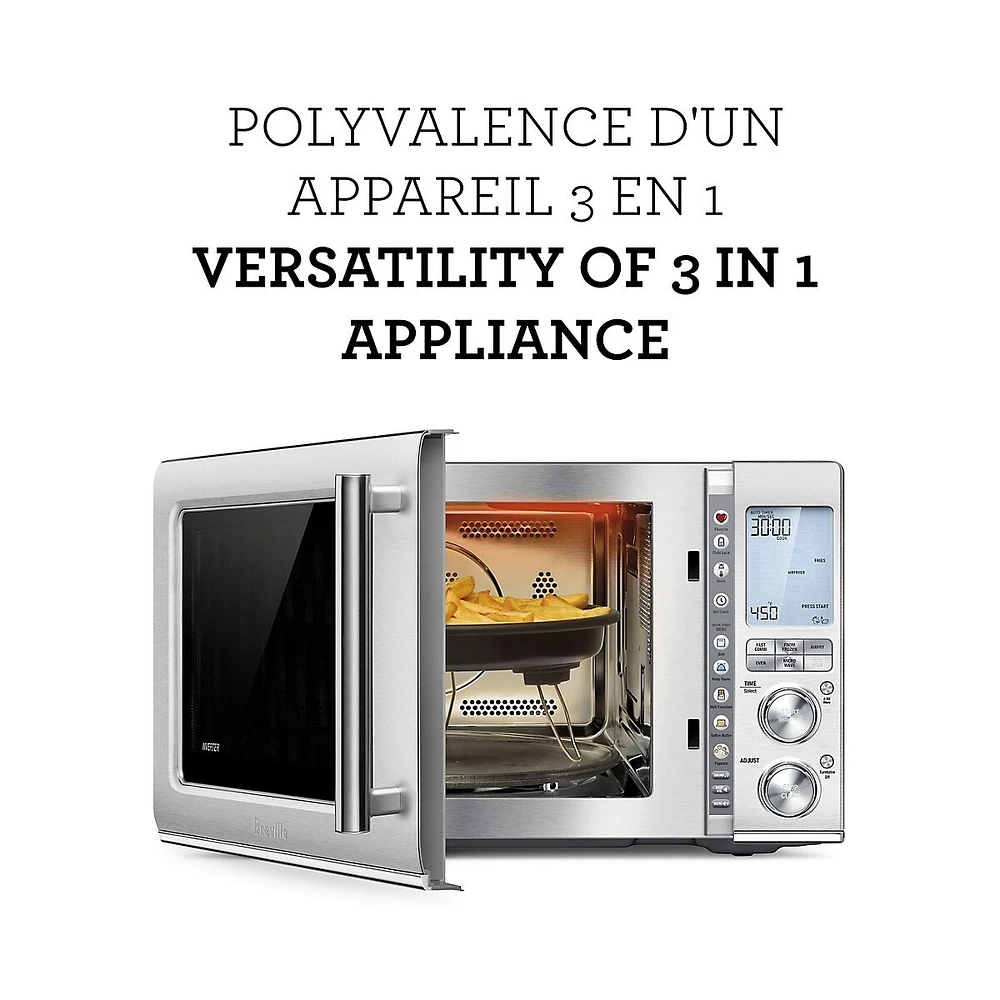 Four à micro-ondes et à convection 3-en-1 Combi Wave avec friteuse à air