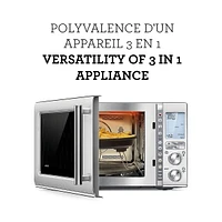 Four à micro-ondes et à convection 3-en-1 Combi Wave avec friteuse à air