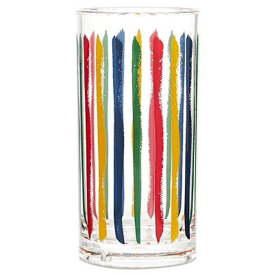 Multistripe Outdoor Highball Glass