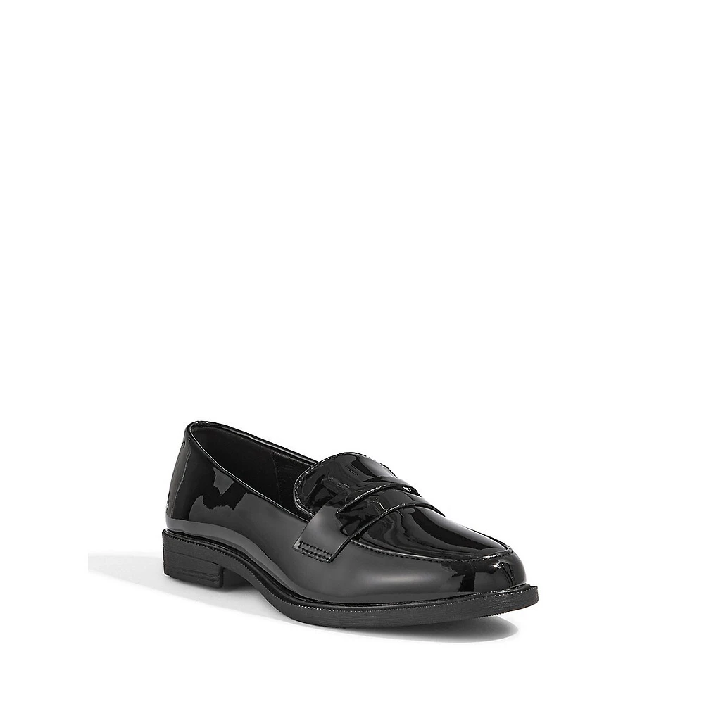 Mocassins Penny en cuir verni Leo pour enfants