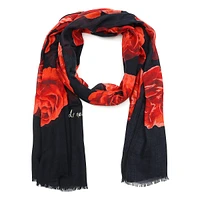 Charming Rose Oblong Scarf