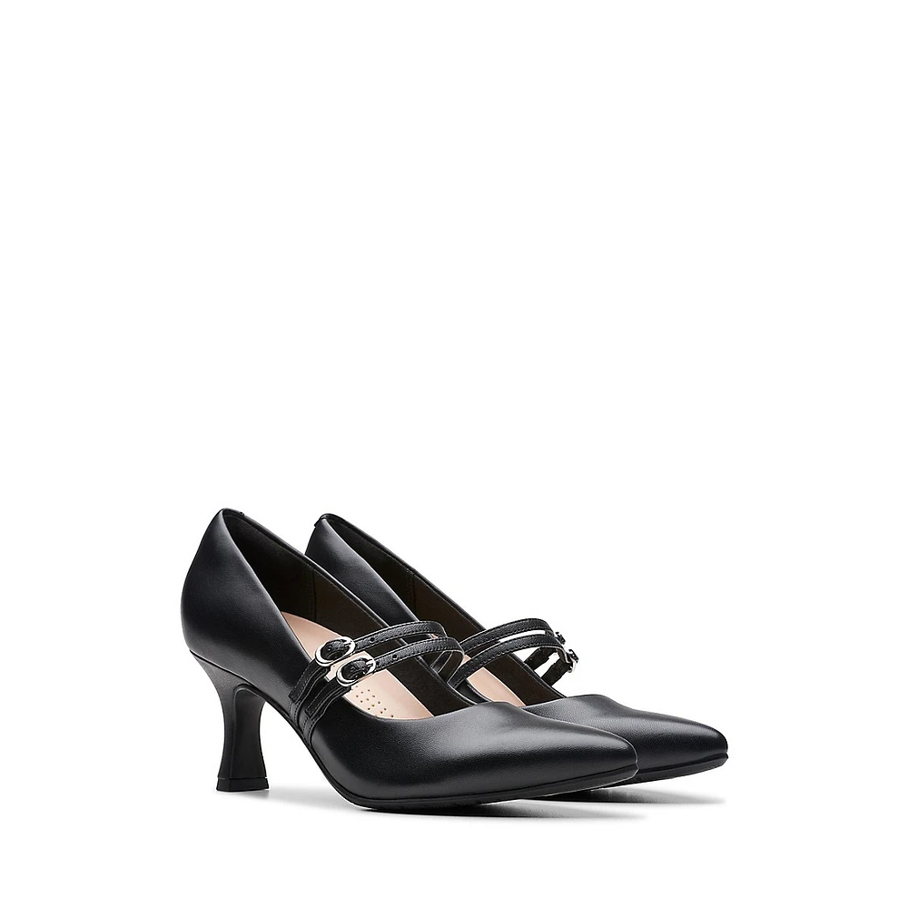 Kataleyna Joy Leather Strap Pumps