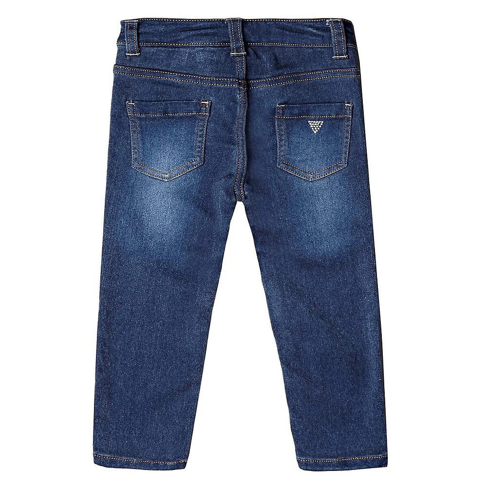 Jean skinny délavé moyen Core pour fille