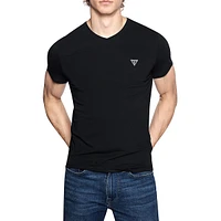 Caleb Hero Stretch-Organic Cotton V-Neck T-Shirt