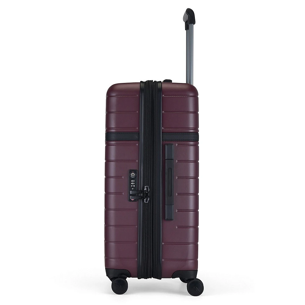 Valise rigide à roulettes de taille moyenne de 25,6 pouces de Hamburg Luggage