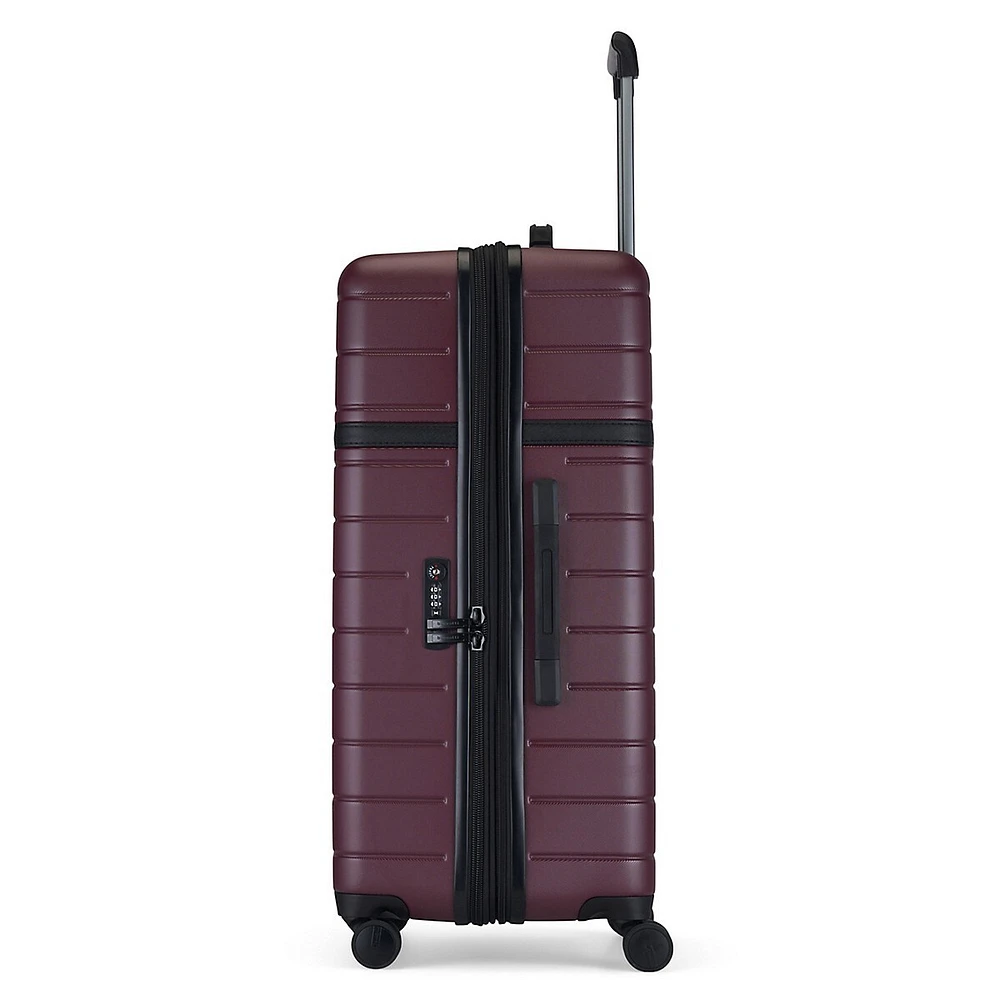 Valise à roulettes rigide de grande taille de 29,9 pouces de Hamburg Luggage