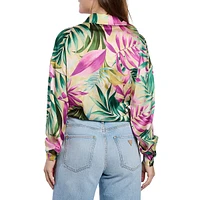 Chemise Jun à manches longues avec nœud