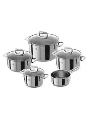 Quadro 9-Piece Stainless Steel Cookware Set