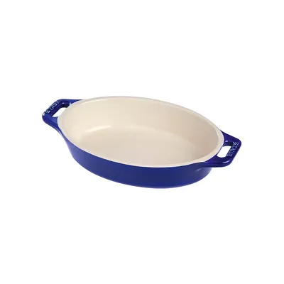 One Quart Ceramic Oval Dish