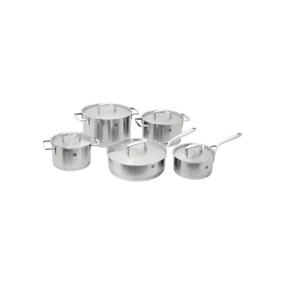 Passion 10-Piece Stainless Steel Cookware Set - Induction Ready
