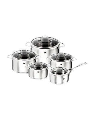 Essence 10-Piece 18/10 Stainless Steel Cookware Set