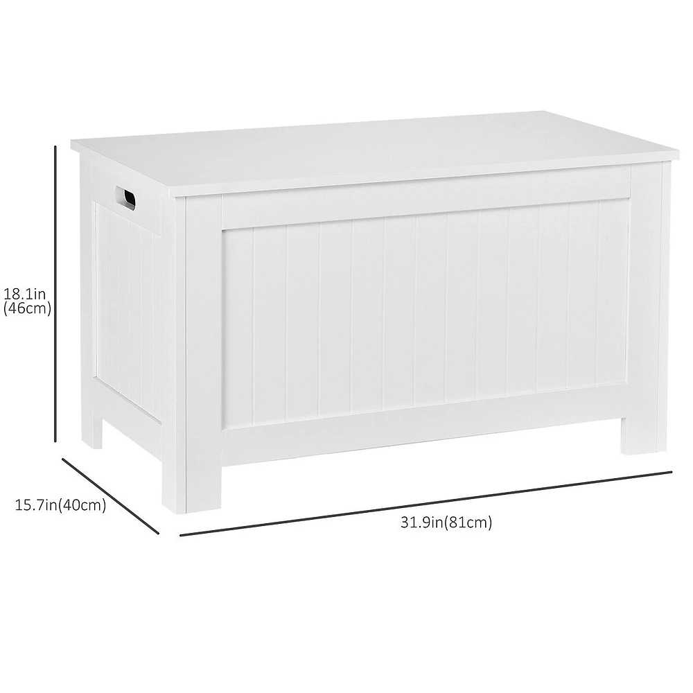 Storage Trunk With 2 Safety Hinges And Flip Lid Bedroom