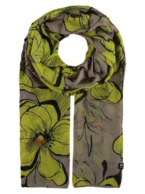 Tropical Flower Polyester Printed Scarf