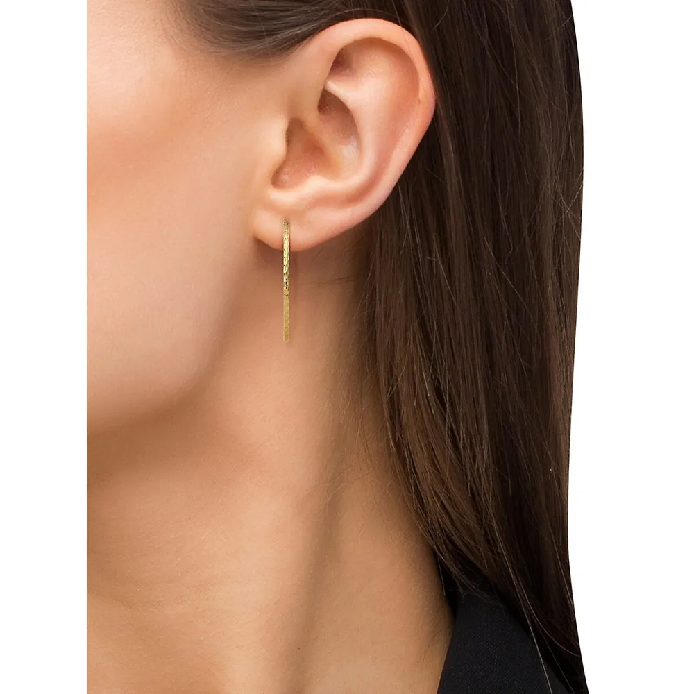 Creoles 9K Yellow Gold Hoop Earrings