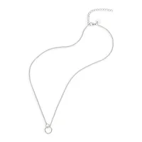 The Circle Of Life Rhodium-Plated Sterling Silver Pendant Necklace