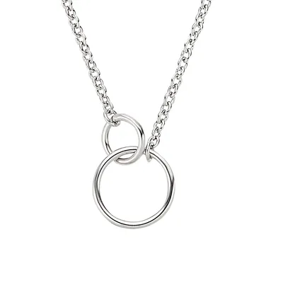 The Circle Of Life Rhodium-Plated Sterling Silver Pendant Necklace