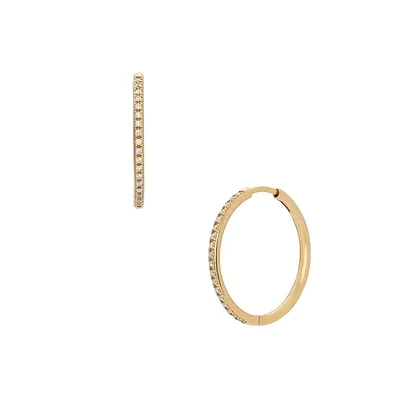 Embellished Creoles Hoop Earrings