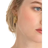Creoles Goldplated Stainless Steel Earrings