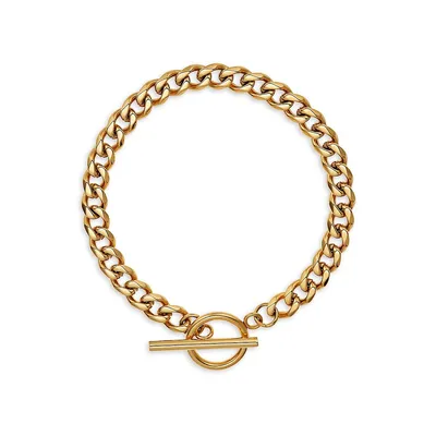 Chunky Chain Goldplated Stainless Steel Bracelet