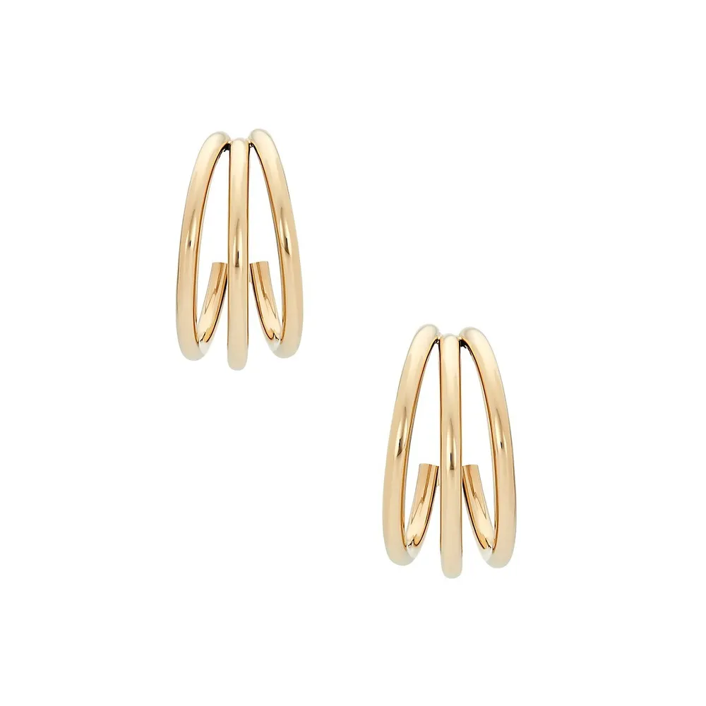 Creoles Goldplated Stainless Steel Chunky Hoop Earrings