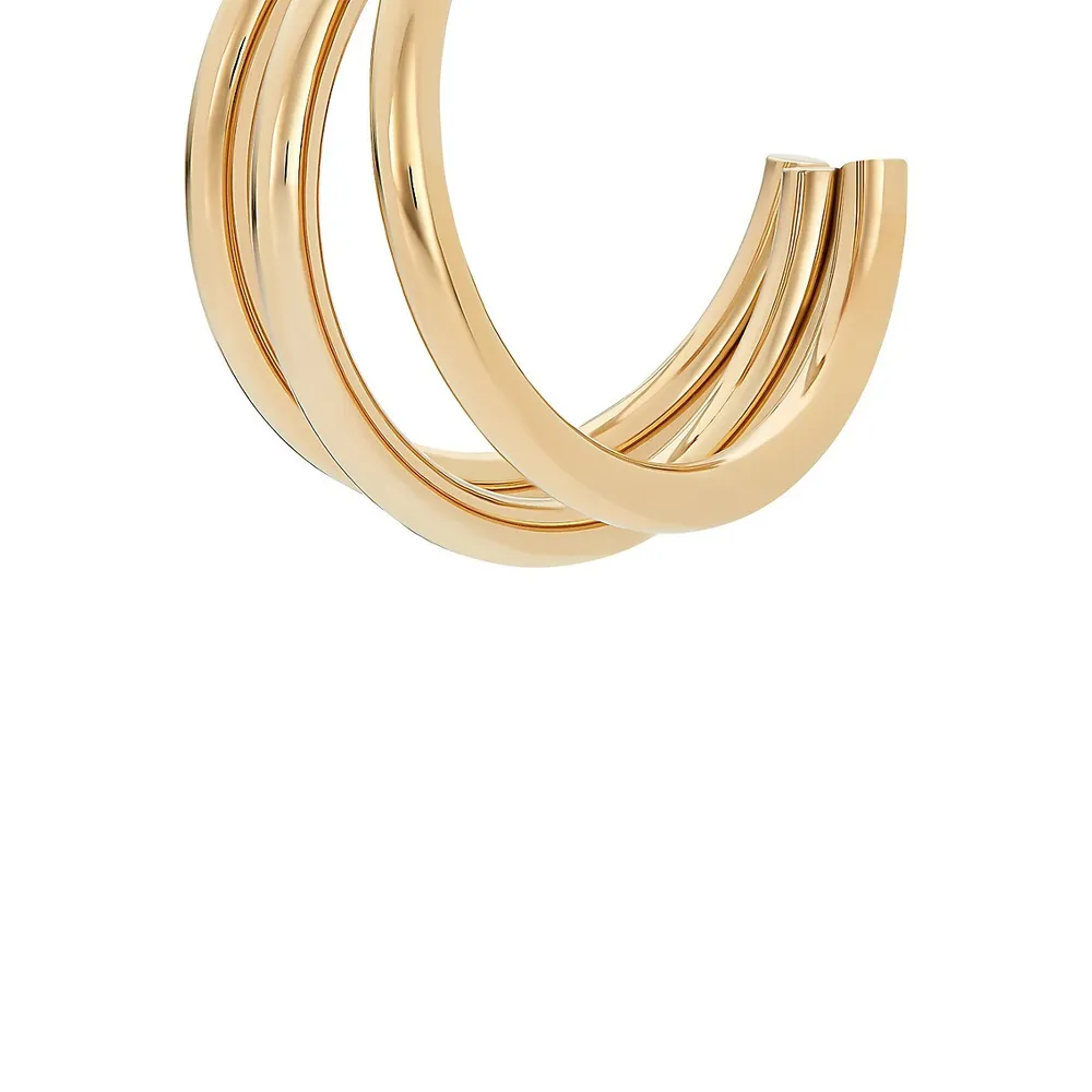 Creoles Goldplated Stainless Steel Chunky Hoop Earrings