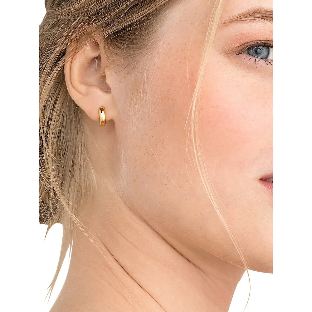 Goldplated Creoles Hoop Earrings