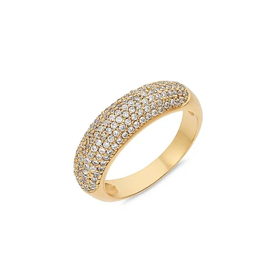 Main Collection 925 Gold-Plated Sterling Silver Ring