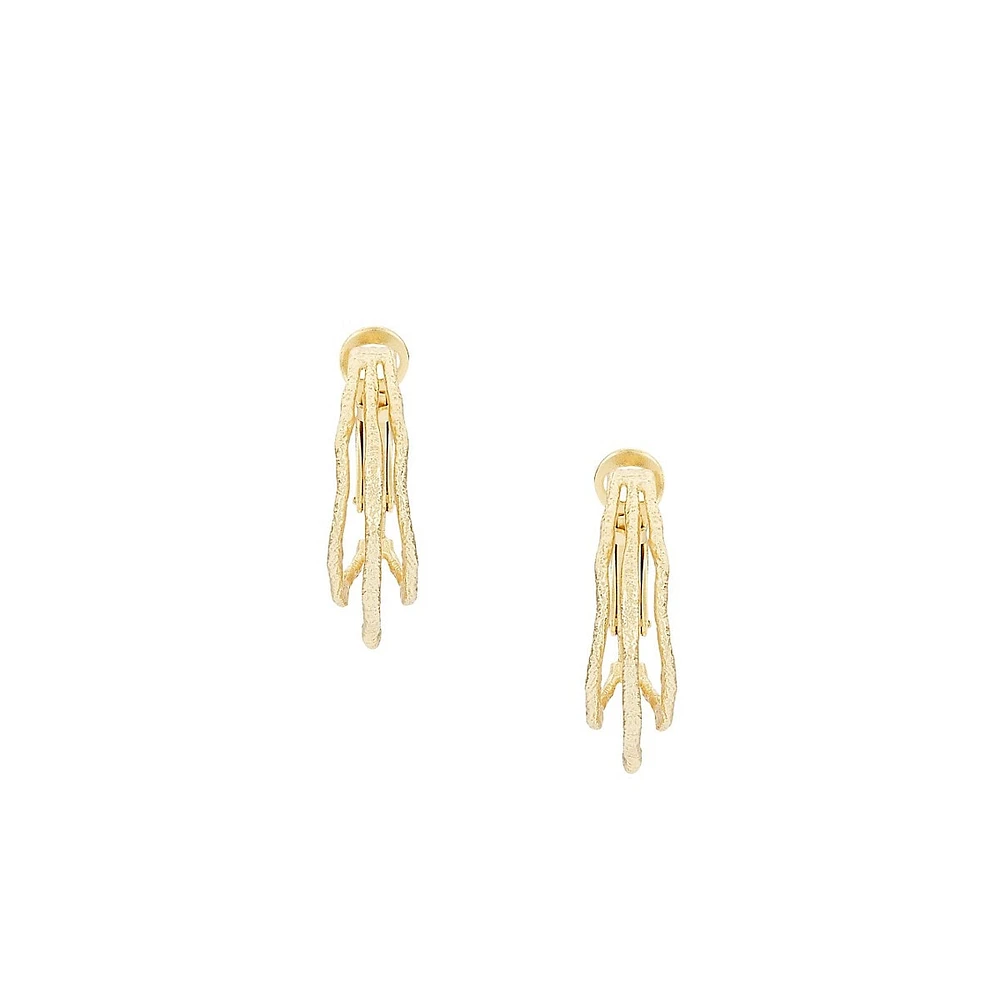 Creoles Goldplated Sterling Silver Earrings