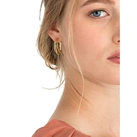 Creoles Goldplated Sterling Silver Earrings