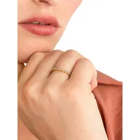 Main Goldplated Sterling Silver & Cubic Zirconia Ring