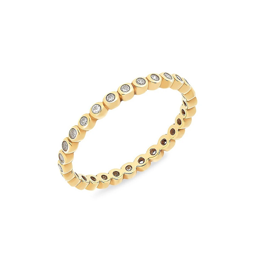 Main Goldplated Sterling Silver & Cubic Zirconia Ring